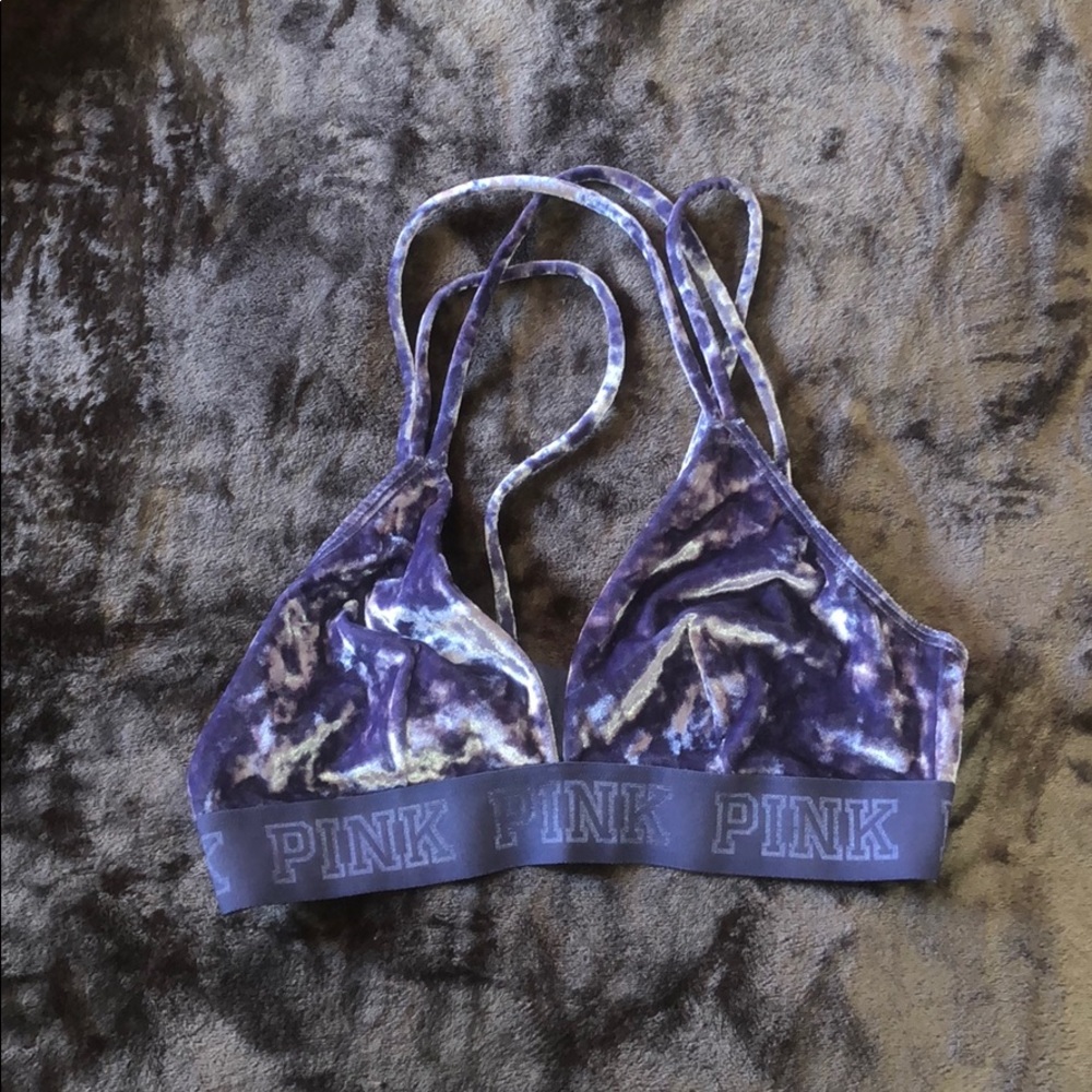 Pink Victoria Secret Velvet Bralette